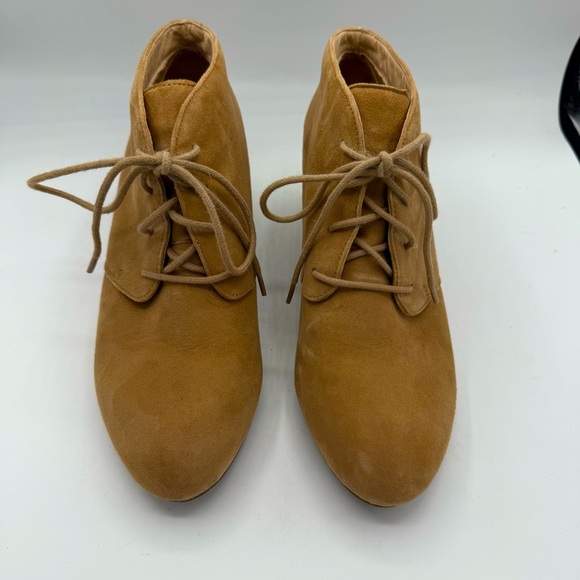 Vionic‎ Becca women’s Wedge Tan Orthotic Suede Bootie size 8 - Picture 1 of 6